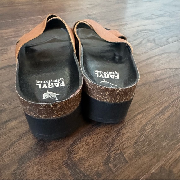 Faryl Robin Size 6 Brown Clara Slides/Sandals - Picture 4 of 8